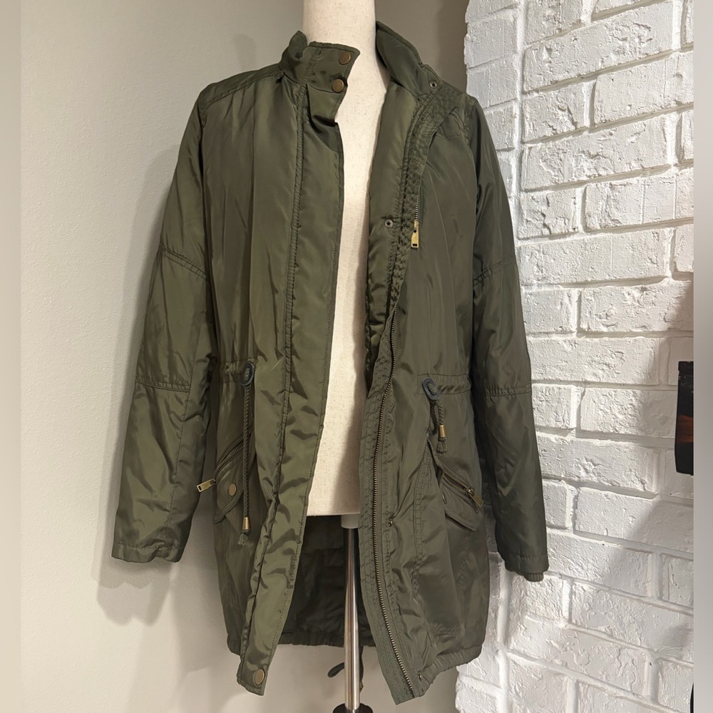 Women's Mossimo Supply and Co. Olive Utility Parka Jacket